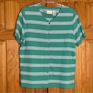 NWOT Vintage Alfred Dunner Top Blouse Size M
